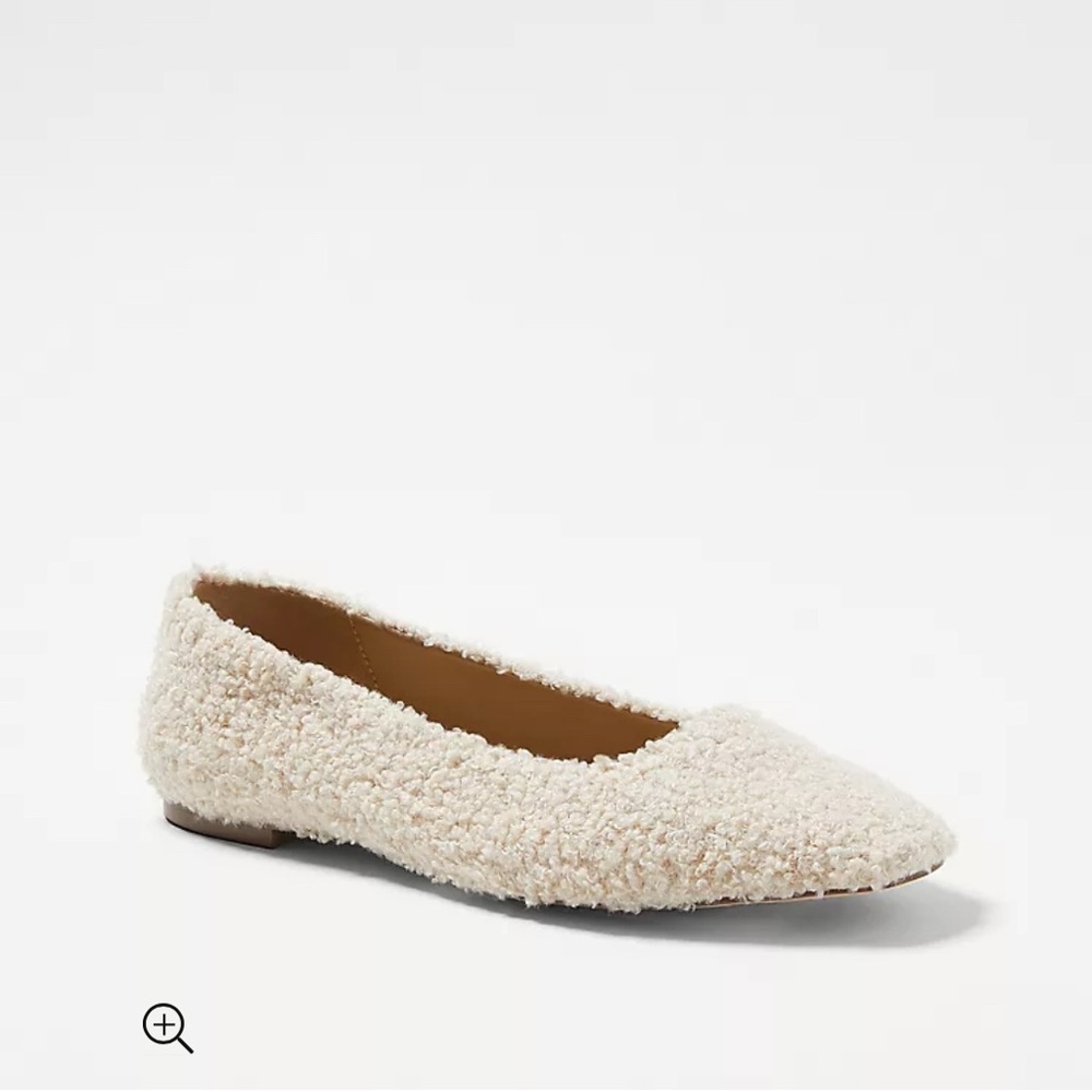 Ann Taylor Sherpa Ballet Flats Size 9.5